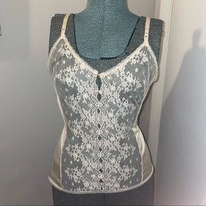 Vintage Vanity Fair 1970's lace camisole